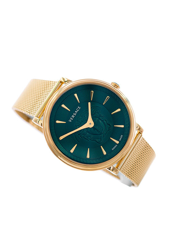 Relógio Versace V Circle Dourado VE81025/19