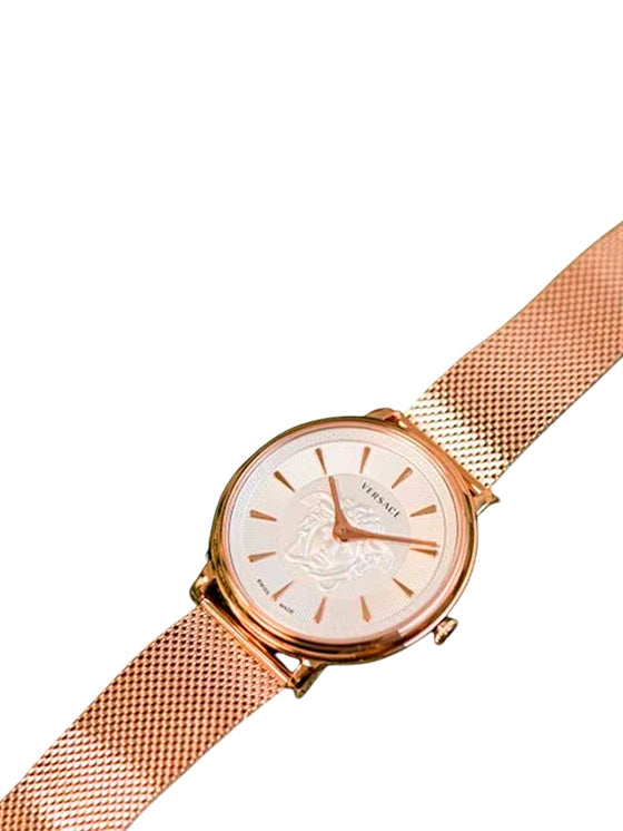 Relógio Versace V Circle VE81030/19 Ouro Rosa