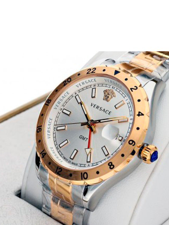 Relógio Versace V11030015 Hellenyium GMT Bicolor