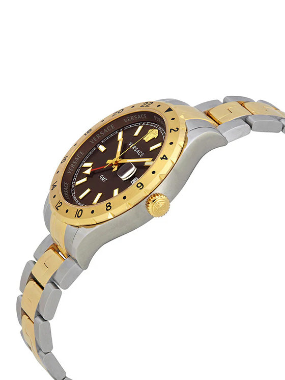 Relógio Versace V11040015 Hellenyium GMT Bicolor
