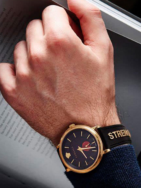 Reloj Versace V-Circle Hombre Oro VBQ050017