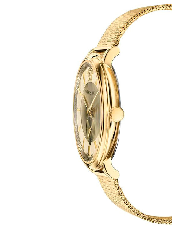Reloj Versace V-Circle Hombre Oro VBQ070017