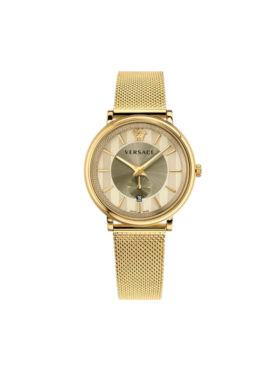 Reloj Versace V-Circle Hombre Oro VBQ070017
