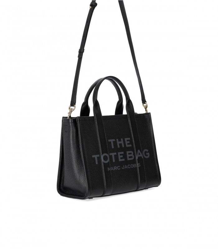 Bolso tote mediano de piel de Marc Jacobs en color negro