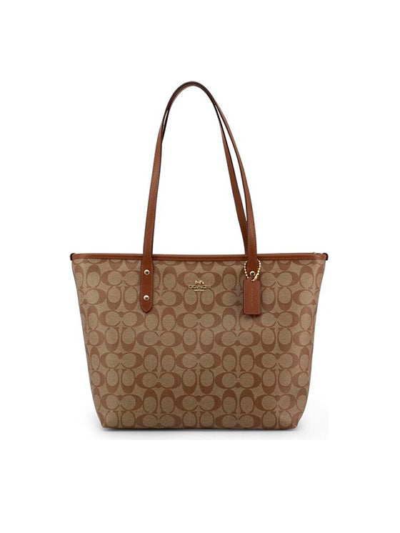 Saco de ombro Coach F58292 City Zip Tote Bag Castanho (Copia)