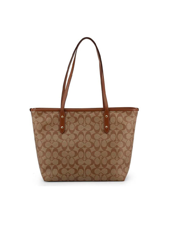 Saco de ombro Coach F58292 City Zip Tote Bag Castanho (Copia)