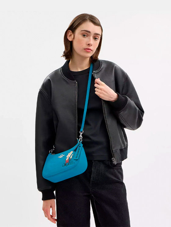 Bolsa Coach x PEANUTS Teri Linus Parrot Blue (CBM31)