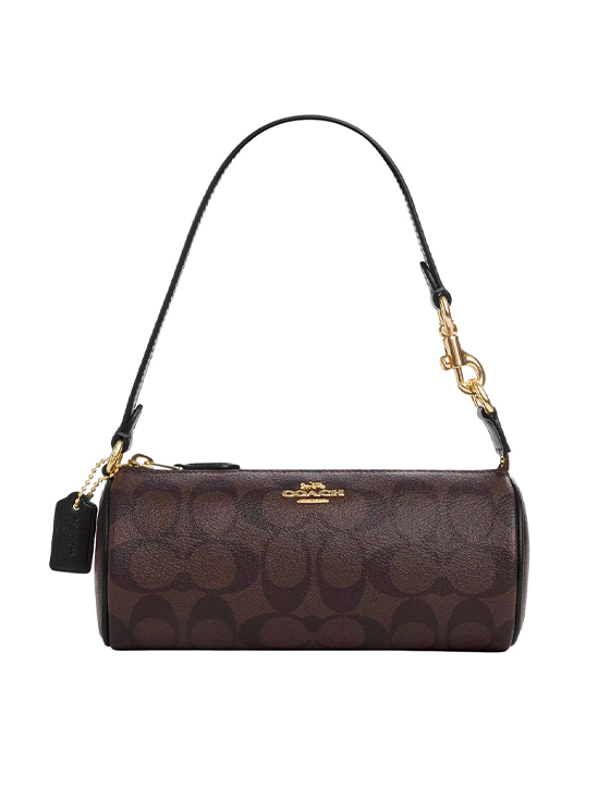 Bolsa Barril Nolita Coach Barril Castanho Escuro