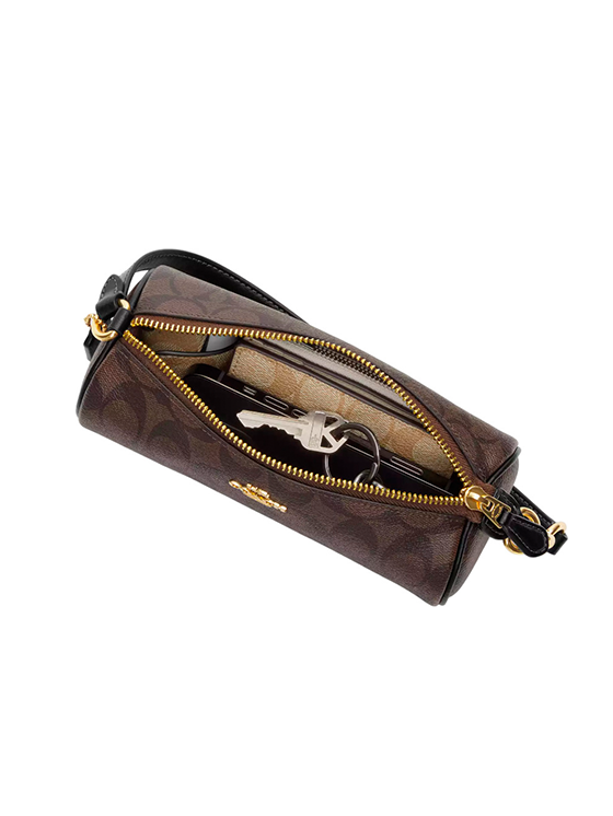 Bolsa Barril Nolita Coach Barril Castanho Escuro