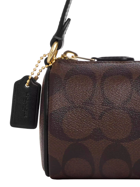 Bolsa Barril Nolita Coach Barril Castanho Escuro