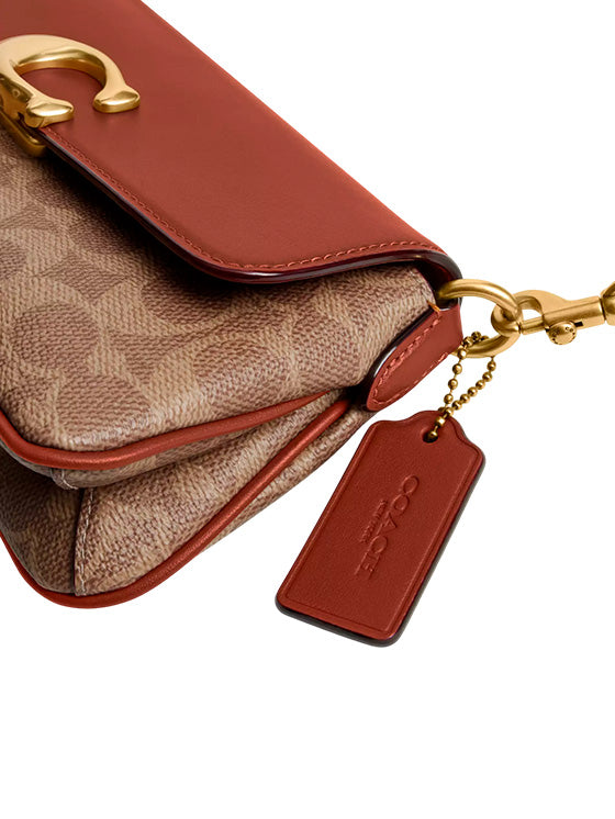 Bolsa de Ombro Coach Jet em Lona Signature