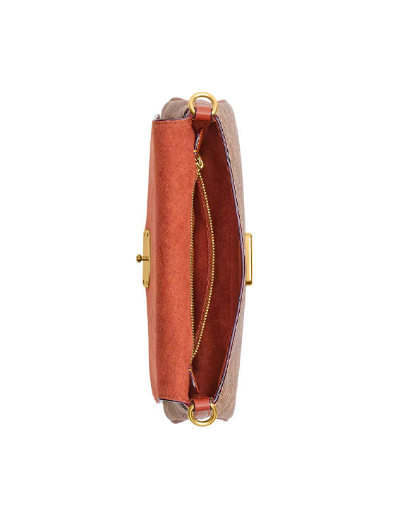 Bolsa de Ombro Coach Jet em Lona Signature