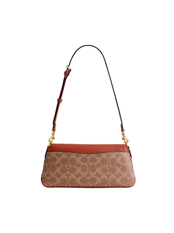 Bolsa de Ombro Coach Jet em Lona Signature