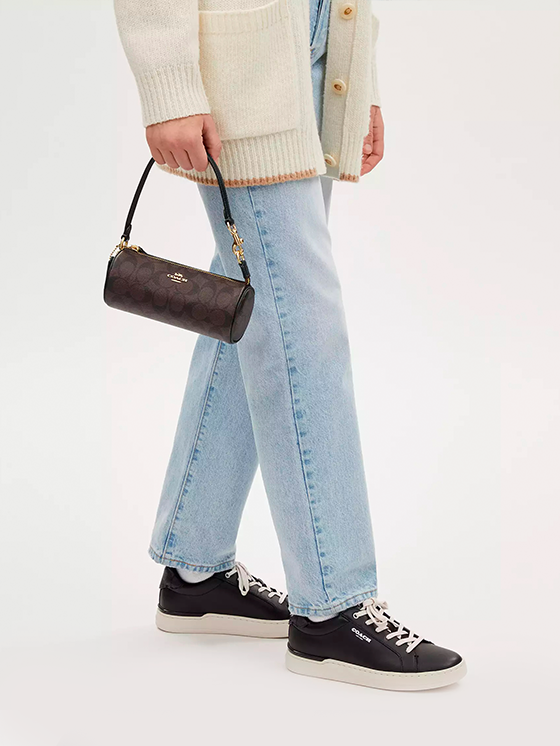 Bolsa Barril Nolita Coach Barril Castanho Escuro