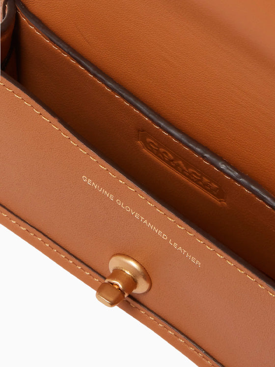 Bolso Coach Dinky Bag 14 Cuero Marrón