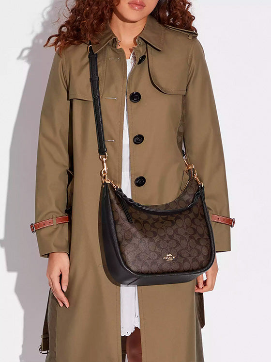 Coach Jules Hobo Tasche aus Signature-Canvas