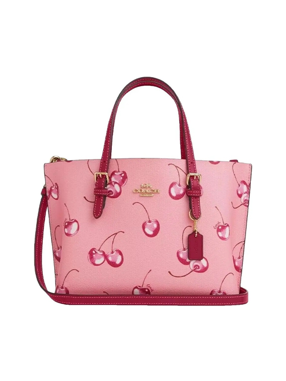 Umhängetasche Coach Molly Tote Cherry Print CR293 Pink