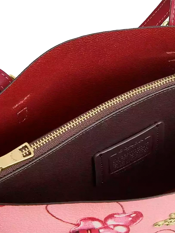 Umhängetasche Coach Molly Tote Cherry Print CR293 Pink