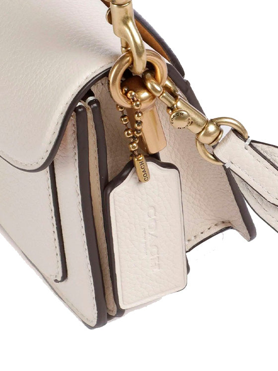 Coach Tabby 26 Tasche aus genarbtem Leder – Kreidefarbe