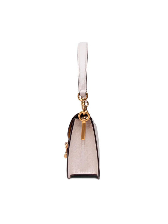 Coach Tabby 26 Tasche aus genarbtem Leder – Kreidefarbe