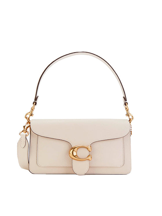 Coach Tabby 26 Tasche aus genarbtem Leder – Kreidefarbe