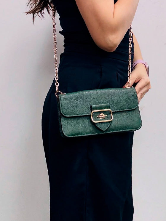 Saco de ombro Coach Morgan Verde