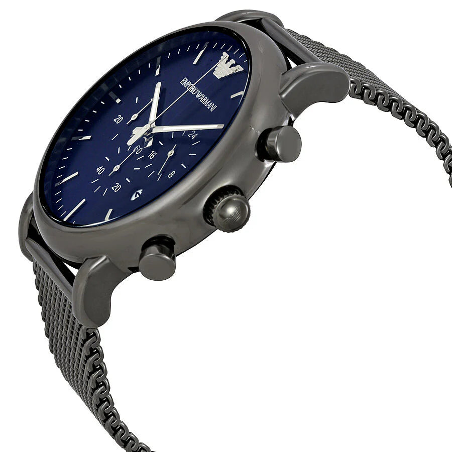 Relógio Emporio Armani AR1979 Luigi para Homem – Aço e Mostrador Azul