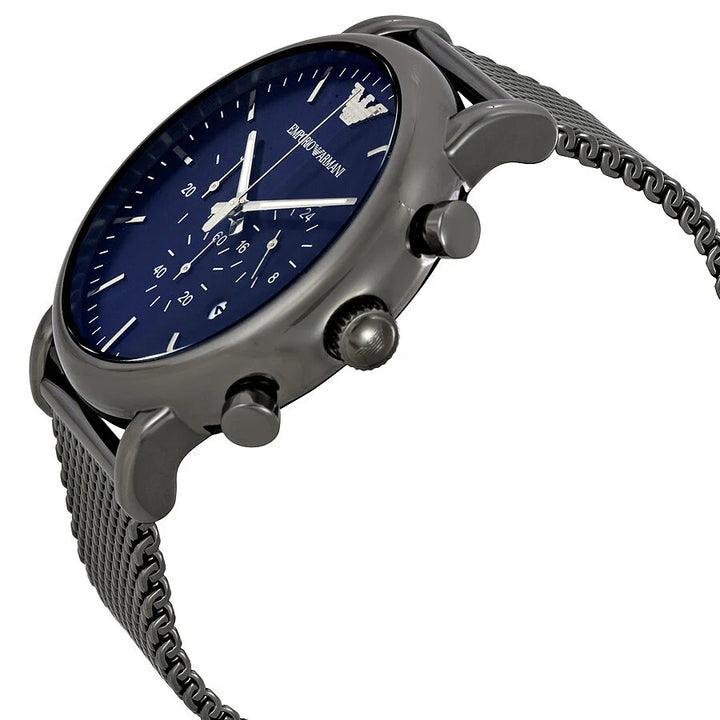 Relógio Emporio Armani AR1979 Luigi para Homem – Aço e Mostrador Azul