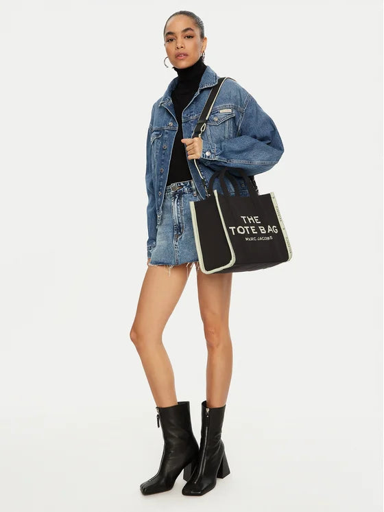 Bolsa Média Marc Jacobs The Jacquard M0017027 em Preto