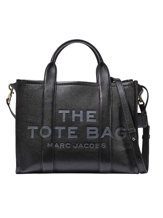 Bolso tote mediano de piel de Marc Jacobs en color negro