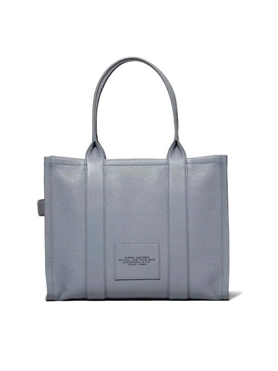 Bolsa Tote Grande Marc Jacobs em Pele Cinzenta – Modelo Large