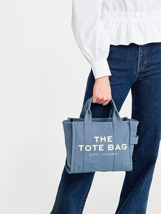 Borsa a mano Tote Marc Jacobs Small Blu medio