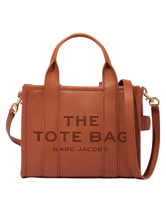 Bolsa de mão Tote Marc Jacobs H009L01SP21 Leather Small Castanho