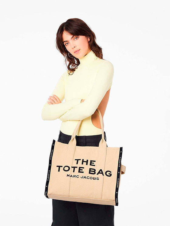 Bolsa Tote Marc Jacobs The Jacquard Large Bege
