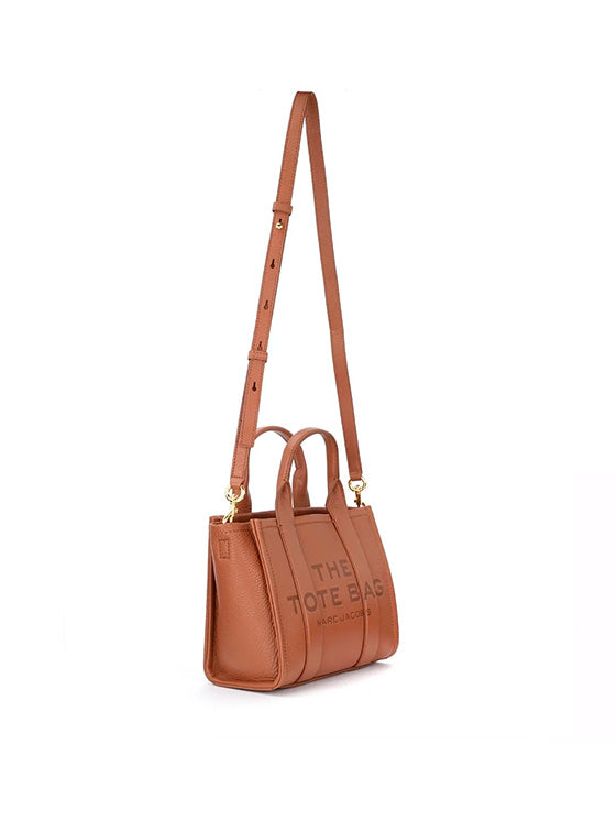 Bolsa de mão Tote Marc Jacobs H009L01SP21 Leather Small Castanho
