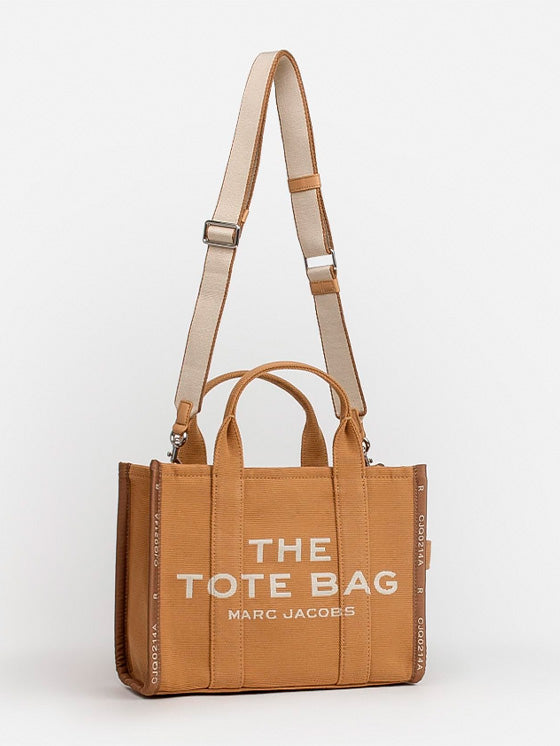 Bolsa Tote Marc Jacobs The Jacquard Medium Camel