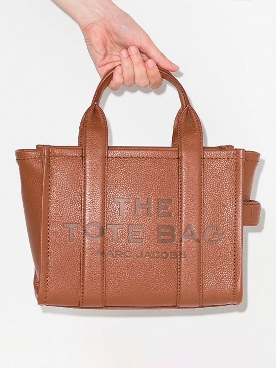 Bolsa de mão Tote Marc Jacobs H009L01SP21 Leather Small Castanho