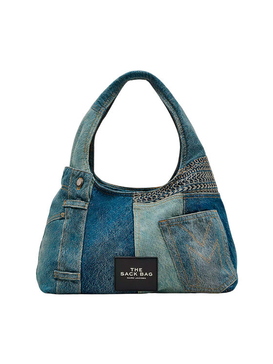 Borsa Marc Jacobs The Deconstructed Denim The Sack Indigo