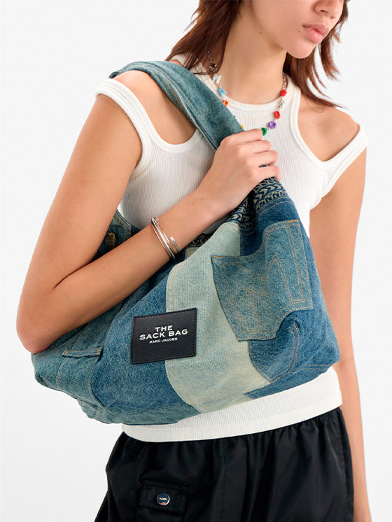 Borsa Marc Jacobs The Deconstructed Denim The Sack Indigo