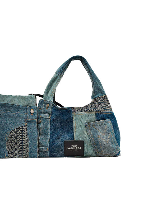 Borsa Marc Jacobs The Deconstructed Denim The Sack Indigo