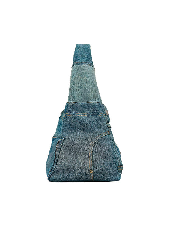 Borsa Marc Jacobs The Deconstructed Denim The Sack Indigo
