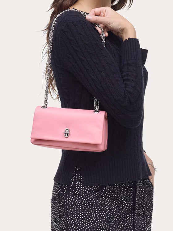 Bolso Marc Jacobs Carteira Dual Chain Wallet Rosa