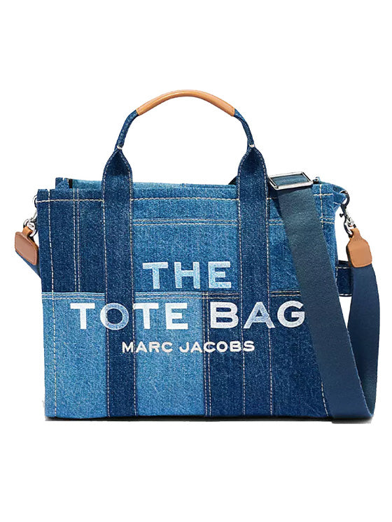 Bolso de mano mediano azul Denim de Marc Jacobs