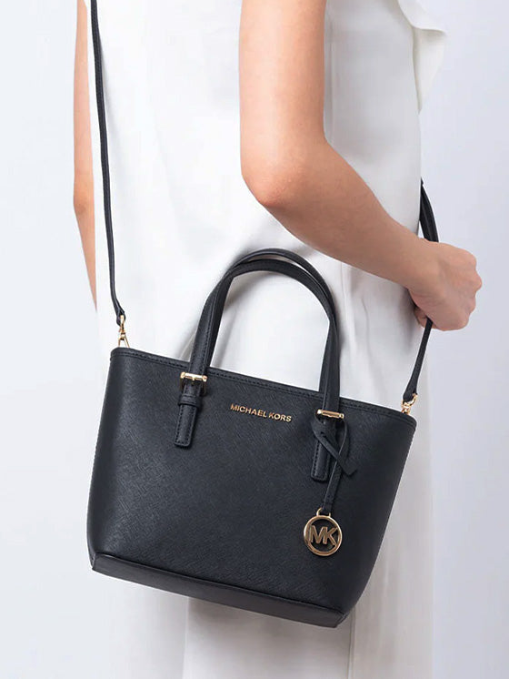 Mala de ombro Michael Kors Jet Set Travel XS Preto