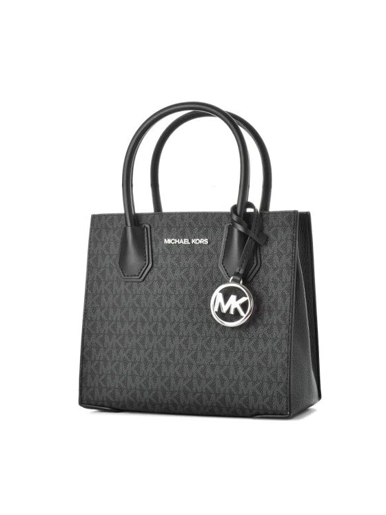 Bolso Mercer Pebble de Michael Kors, color negro