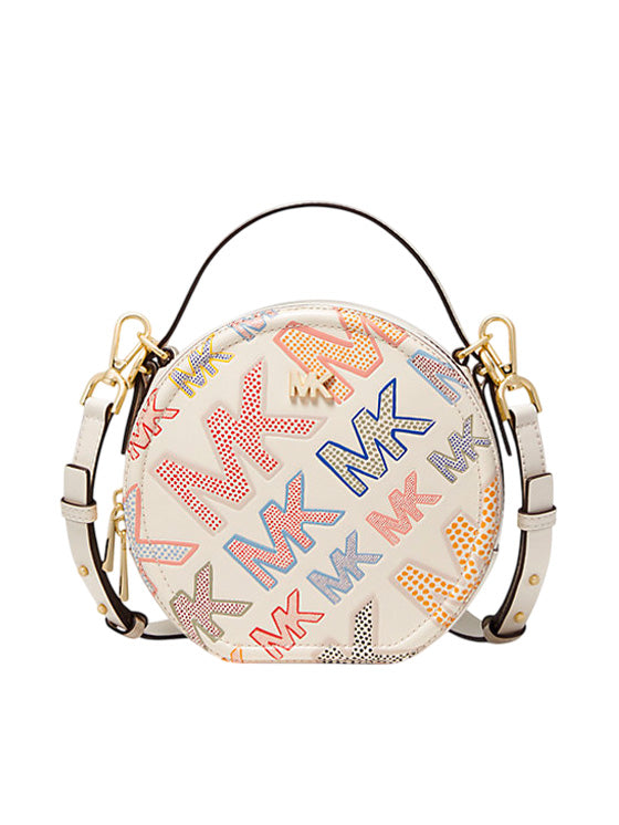 Bolso bandolera redondo con logotipo Delaney de Michael Kors