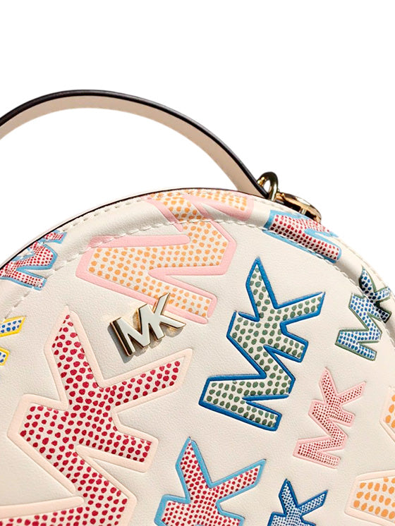 Bolso bandolera redondo con logotipo Delaney de Michael Kors