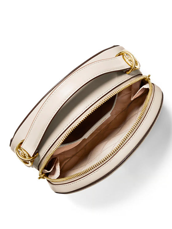 Bolso bandolera redondo con logotipo Delaney de Michael Kors