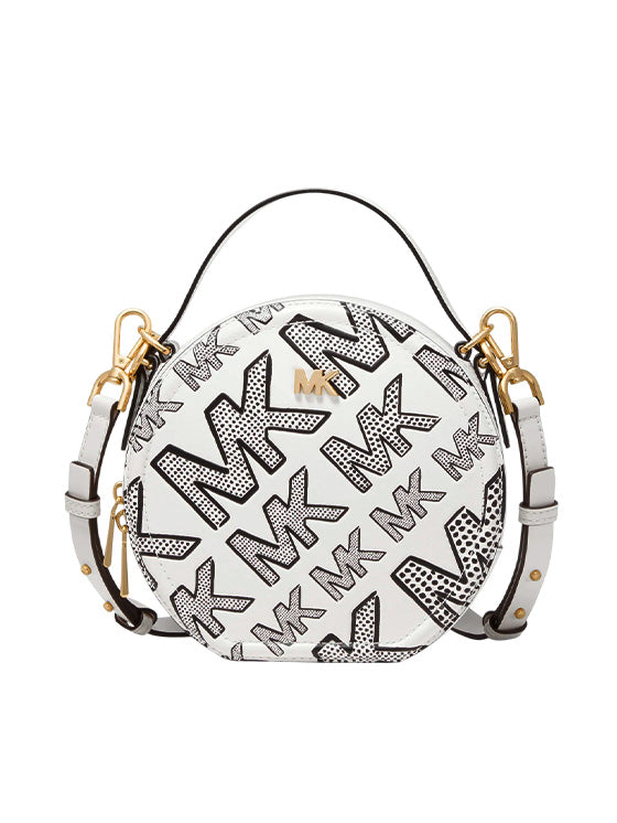 Bolsa Michael Kors Delaney crossbody redonda com logo
