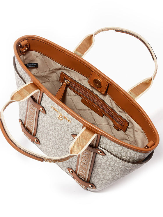 Bolsa Michael Kors Small Maeve Tote Bag Logo Branco